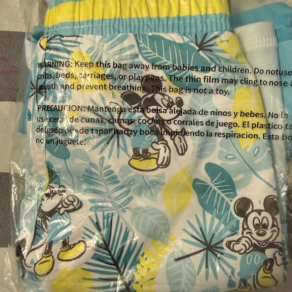 Mickey Mouse Aqua Rash guard and Swim Trunks - Picture 2 of 2